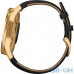 GARMIN Vivomove Luxe 24K Gold PVD Stainless Steel Case with Black Embossed Italian Leather Band — інтернет магазин All-Ok. фото 4